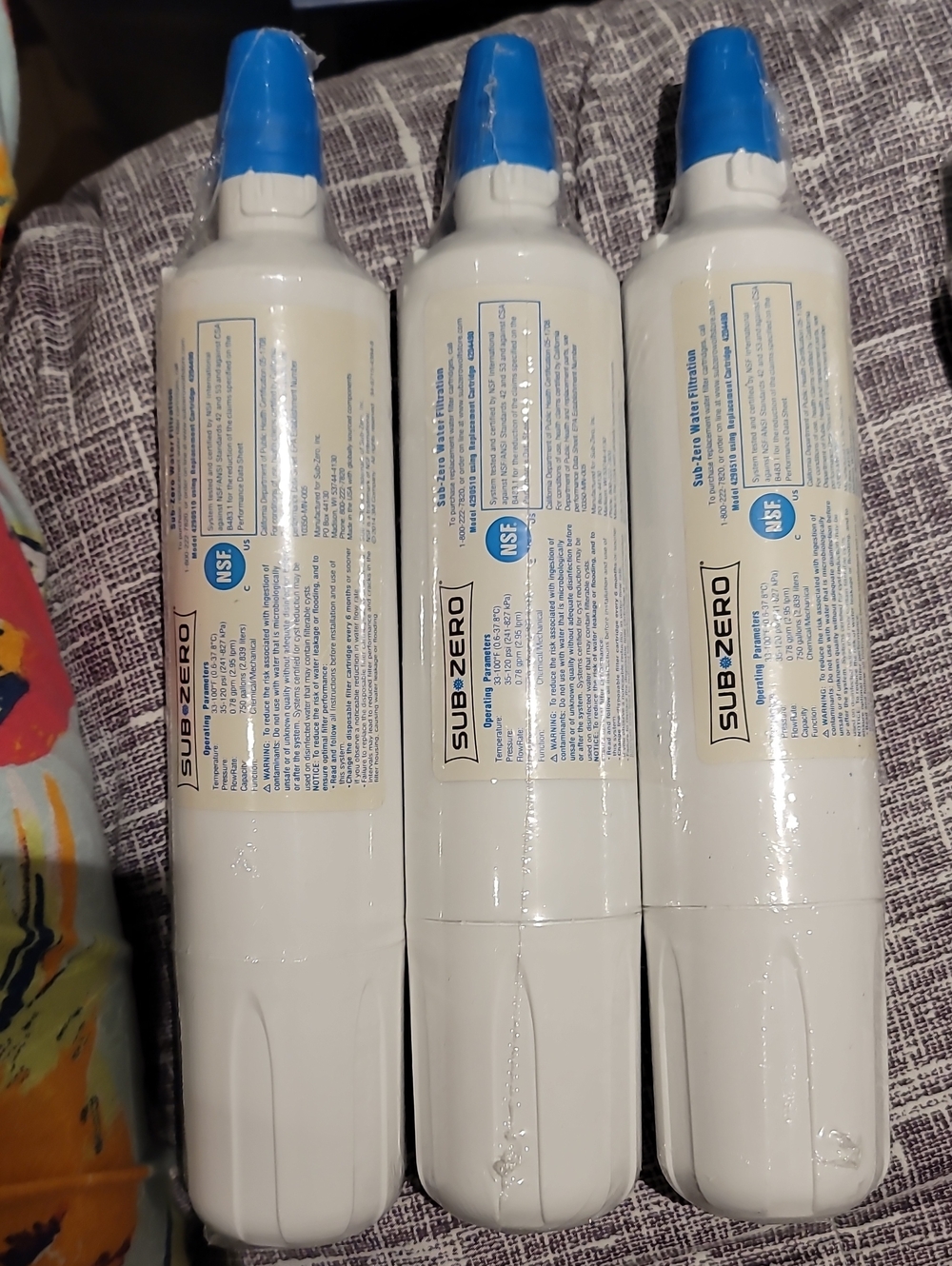 3 FOR 1 - Sub-Zero 4204490 Water Filters – 3 PACK NWT NEW Buy 1 Get 2 Free